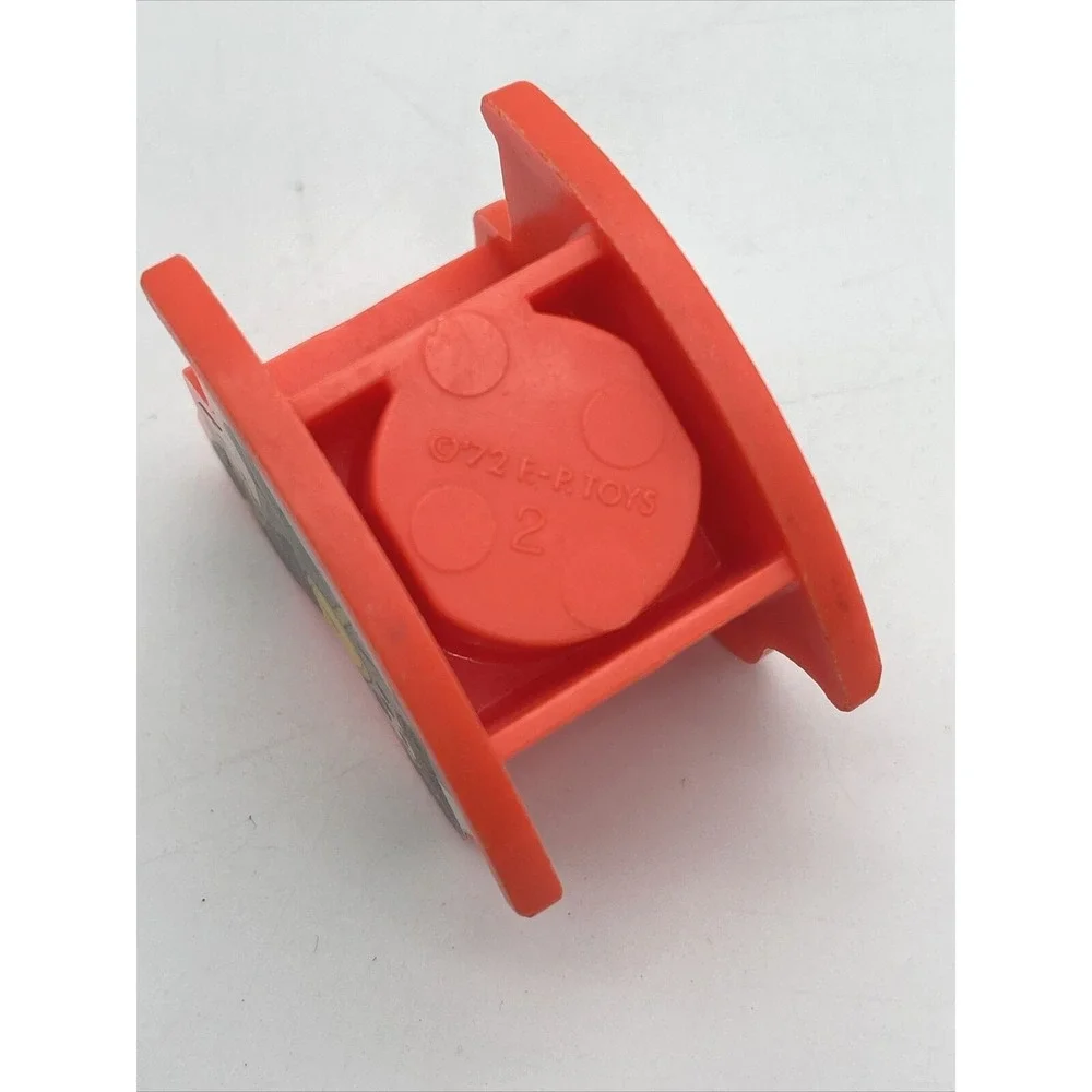1972 Fisher Price Little People Dollhouse Furniture Baby Cradle & Rocking Horse - Picture 3 of 10